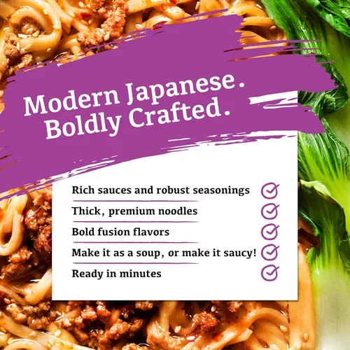 Vista 3 de Nissin Bold Tastes of Tokyo Dan Dan - Fideos de ramen de sésamo picante, 20