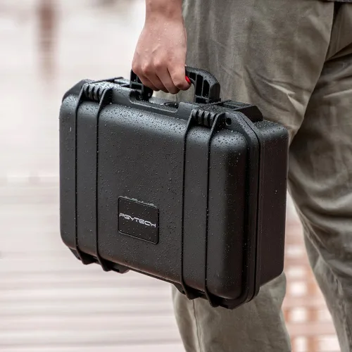 Vista 2 de PGYTECH Funda rígida impermeable para DJI Mini 3/Mini 3 Pro/Mini 4 Pro, funda impermeable de seguridad compatible con mando a distancia DJI