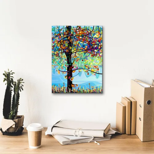 Vista 8 de Epic Graffiti 'Along The River' de Mandy Budan, arte de pared en lienzo, 12 x 16 pulgadas