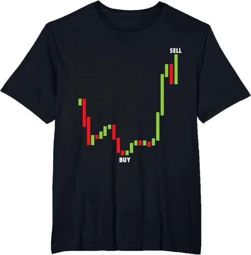 Vista 32 de Funny Day Trading Comprar Baja Venta Alta Stock Trading Camiseta Negro
