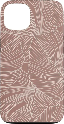 Vista 7 de Modern Minimal Neutral Tropical Monstera Leaf (Terracotta) Case for iPhone 17