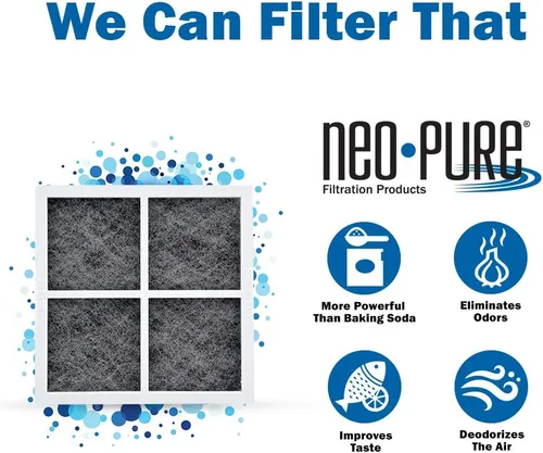 Vista 2 de Neo-Pure Reemplazo del filtro de aire del refrigerador LT120F, reduce los olores y mantiene el aire fresco, fácil instalación. Reemplaza ADQ73214402