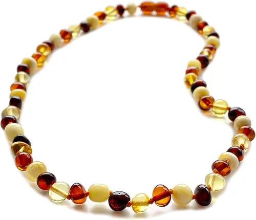Vista 35 de Amber Necklace for Women - HandMade Baltic Jewelry for Adult - 18 inch - 100% Genuine