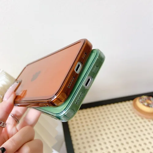 Vista 9 de ZTOFERA Funda para iPhone 14 Plus 6.7 pulgadas, Transparente Suave Silicona Bumper Protector Retro Color Transparente A Prueba de Golpes Caja Del