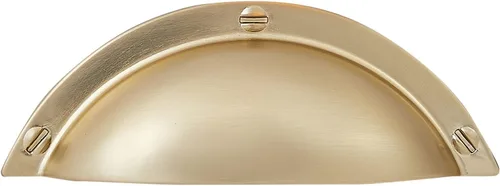 Vista 6 de HARPOON Paquete de 10 manijas para gabinetes de cocina de 2.5 pulgadas con agujero central, tiradores para cajones, color dorado champán