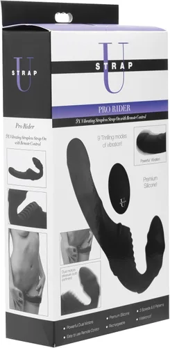Vista 8 de Pro Rider 9X Correa de silicona vibratoria sin tirantes con control remoto