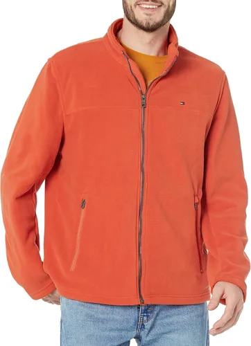 Vista 16 de Tommy Hilfiger Chaqueta de forro polar clásica con cremallera frontal para hombre Negro