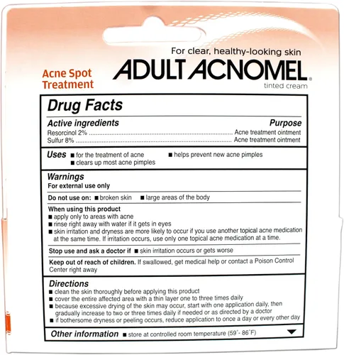 Vista 3 de Adult Acnomel Medicamento para el acné 1.3 oz (paquete de 2)