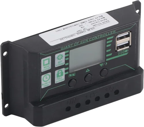 Vista 7 de Diydeg Kit de panel solar, módulo fotovoltaico totalmente monocristalino de 250 W, kit de inicio de panel solar con controlador PWM de 10 A, 12 V