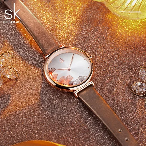 Vista 5 de SHENGKE Fashion Watch Simple Decent Casual Fashion Quartz Watch (Less is More) Watch