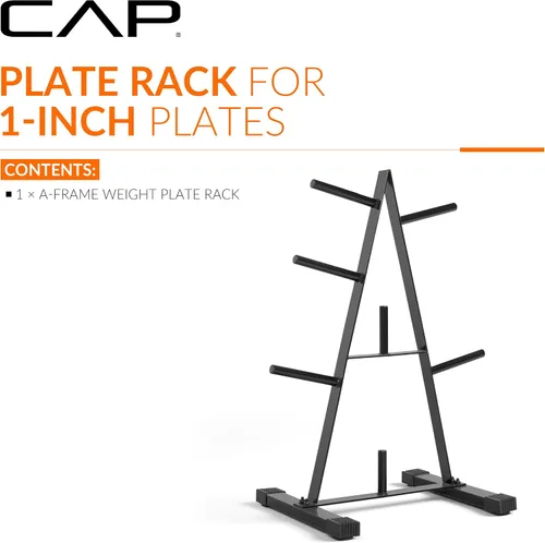 Vista 9 de CAP Barbell Weight Plate Rack for 1-Inch Weight Plates