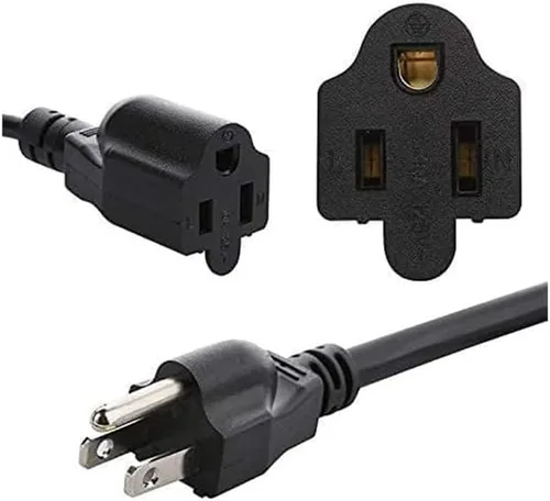 Vista 5 de Cable divisor de alimentación de 1 a 3 tomas de corriente de 3.3 pies/3.3 ft (NEMA 5-15P a NEMA 5-15R) 16 AWG para tira de cables resistente
