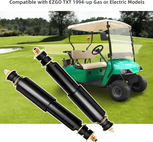 Vista 5 de Roykaw EZGO TXT Kit de amortiguadores delanteros y traseros para carrito de golf para modelos eléctricos y de gas de 1994 en adelante, reemplaza al
