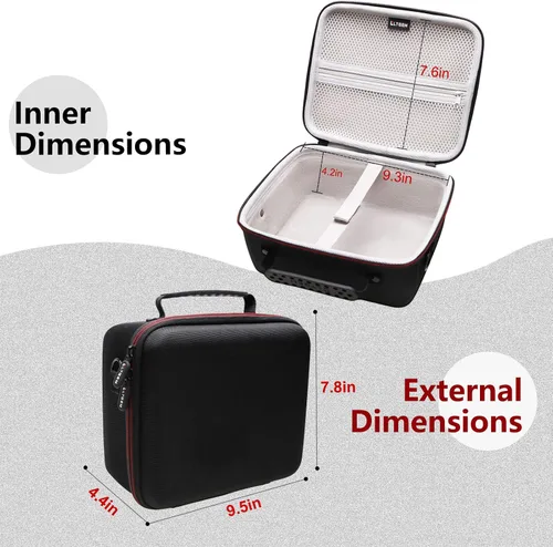 Vista 3 de LTGEM - Funda de impresora portátil compatible con Canon Selphy CP1500/CP1300 impresora fotográfica compacta, bolsa de almacenamiento de viaje