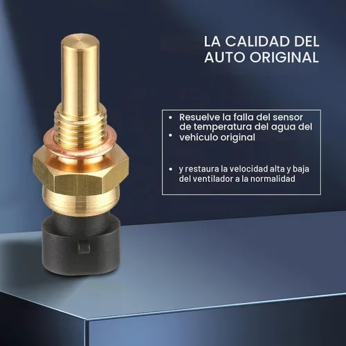 Vista 5 de Sensor de temperatura del agua del motor de automóvil, sensor de temperatura de enfriamiento, piezas de repuesto para sensor de contacto sensible