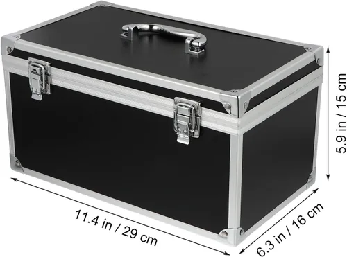Vista 2 de DOITOOL - Caja de herramientas portátil, estuche de almacenamiento duro con insertos de espuma, asa de transporte antideslizante, caja de piezas