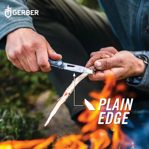 Vista 5 de Gerber Gear Armbar Slim Drive Cuchillo de bolsillo EDC multiherramienta con destornillador, abrebotellas, ónix