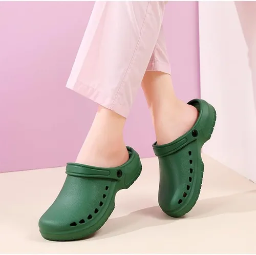Vista 4 de Lightweight EVA Work Clogs for Men & Women, Non-Slip Professional Shoes for Kitchen, Hospital, Restaurant & Garden, Breathable Ventilated & Machine