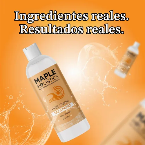 Vista 4 de Tratamiento de protección capilar con cloro para antes de nadar, protector de cabello de agua salada y piscina para nadar con barrera protectora