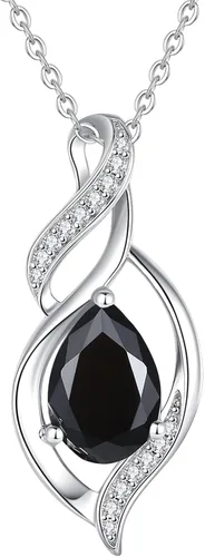 Vista 9 de FANCIME Collar de piedra natal para mujer, regalo de cumpleaños para ella 10 - Ópalo
