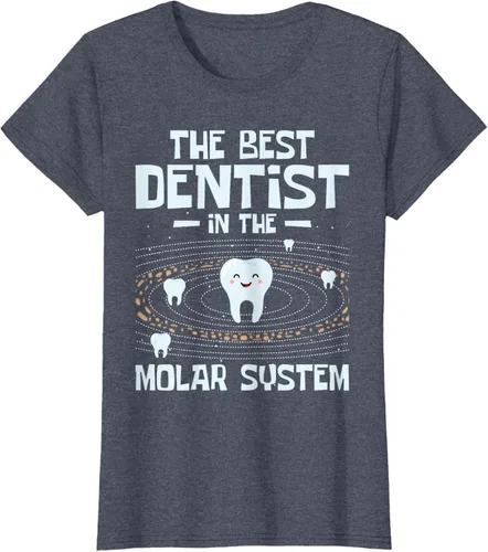 Vista 34 de El mejor dentista - Molar Teeth Dental Odontología DDS Camiseta Negro