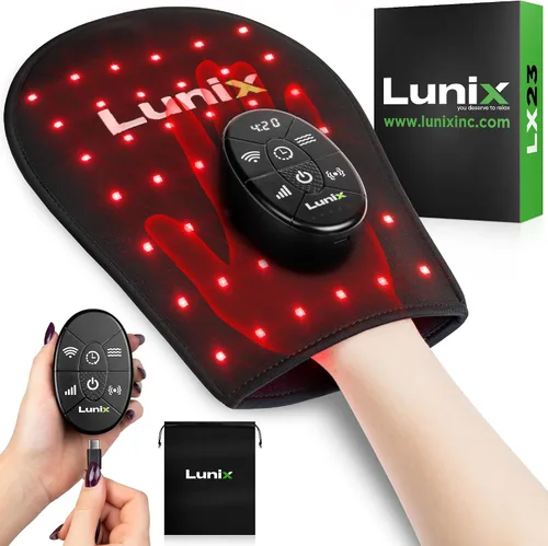 Vista 9 de Lunix LX16 Cinturón de terapia de luz roja, terapia de luz infrarroja cercana y luz roja para mejorar la circulación, relajar los músculos, negro