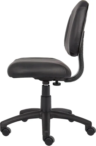 Vista 4 de Boss Office Products Silla de trabajo de postura, sin brazos, color negro