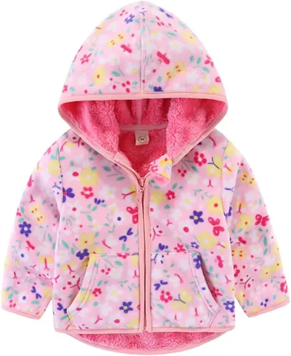 Vista 9 de Abrigo infantil con orejas en el gorro, para otoño e invierno Beige4