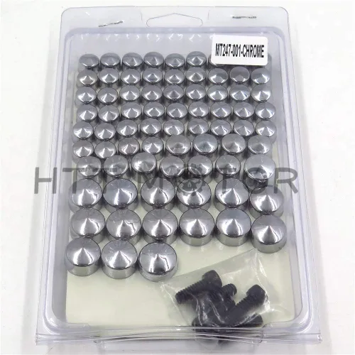 Vista 6 de MT247-001-BK - Tapas de pernos negros compatibles con Harley FLT FLH 2007-2013