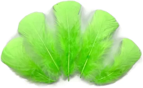 Vista 32 de 1/4 lb - Aqua Blue Pavo Marabou Corto Plumas Sueltas Mullidas Al Por Mayor A Granel