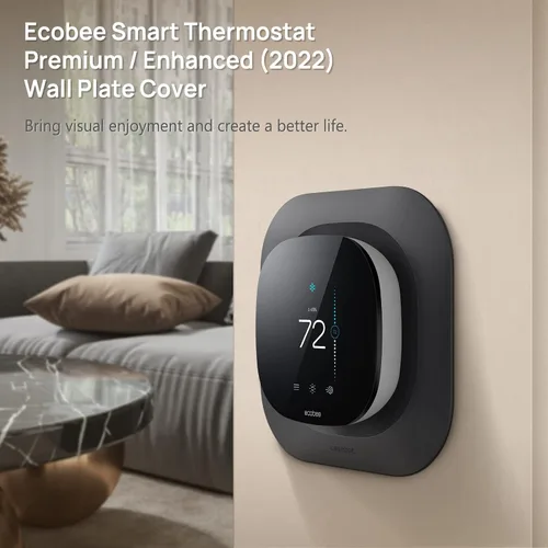 Vista 3 de CaseBot Placa de pared para termostato inteligente Ecobee 2022 Premium y termostato inteligente Ecobee 2022 Enhanced, kit de montaje de soporte