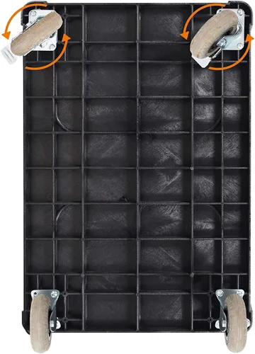 Vista 8 de Stand Steady Original Tubstr XL - Carrito para exteriores con ruedas resistentes, carrito utilitario de dos estantes que soporta hasta 500 libras