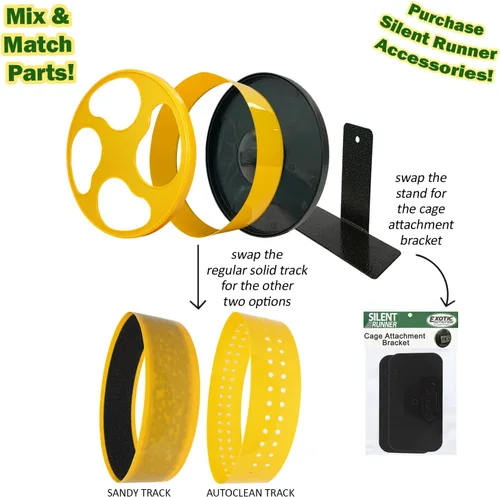 Vista 5 de Autoclean Track (para Silent Runner de 9 pulgadas) - Pista ventilada fácil de limpiar para rueda de ejercicio silenciosa para mascotas Silent Runner