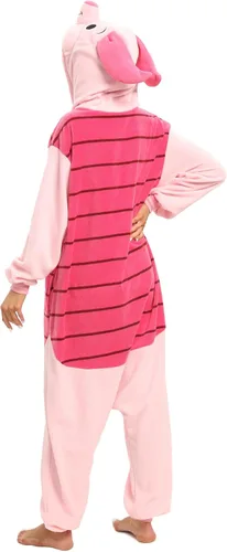 Vista 6 de Wishliker Halloween Stitch Kigurumi Onesie Zipper Pajamas Costume Unisex Adult