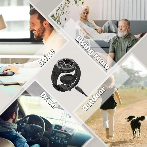 Vista 6 de Cargador para Amazfit T-Rex3 (A2322)/Balance (A2286) Cable de reloj Cable de carga USB magnético