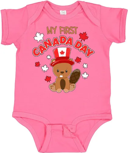 Vista 26 de inktastic My First Canada Day Baby Bodysuit