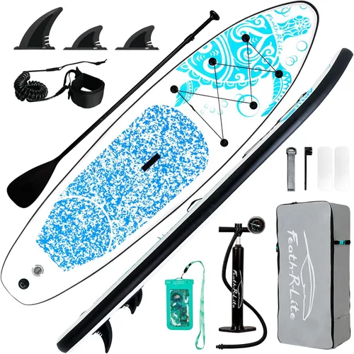 Vista 27 de FEATH-R-LITE Inflatable Stand Up Paddle Board with Beginner SUP Accessories