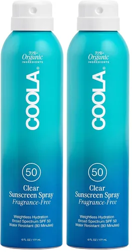 Vista 6 de COOLA Organic Sunscreen SPF 50 Sunblock Spray, Dermatologist Tested Skin Care for Daily Protection, Vegan and Gluten Free, Fragrance Free
