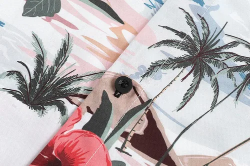 Vista 5 de Nosirhoc Camisa hawaiana para hombre, camisas casuales con botones, camisas de playa para hombre, camisas hawaianas