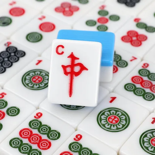 Vista 6 de Mahjong Set, 146pcs Profesional Chino Mahjong Azulejos Set
