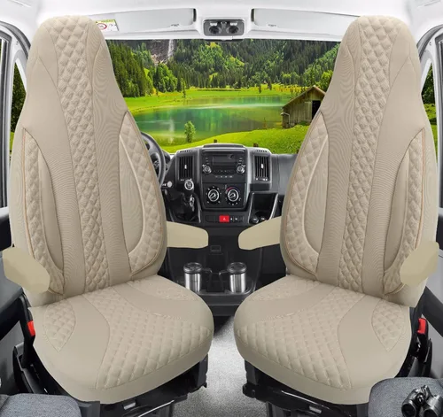 Vista 2 de BREMER SITZBEZÜGE Fundas de asiento de autocaravana para Knaus Van Wave (WPL405)