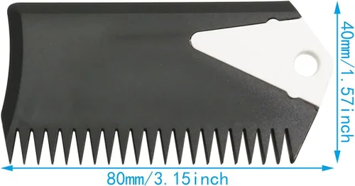 Vista 2 de WHYHKJ Peine de cera para tabla de surf con llave de aleta para deportes acuáticos, tablas de surf, bodyboard
