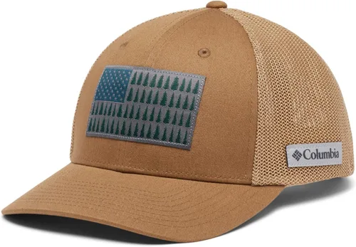 Vista 33 de Columbia Bola de malla unisex con bandera de árbol Verde oliva/azul marino universitario