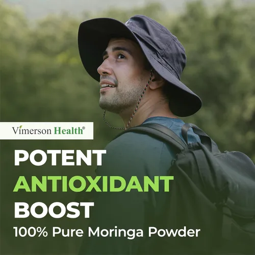 Vista 9 de Cápsulas de moringa con polvo de moringa 100% puro para energía equilibrada, metabolismo saludable, antioxidante y apoyo inmunológico. Vitaminas