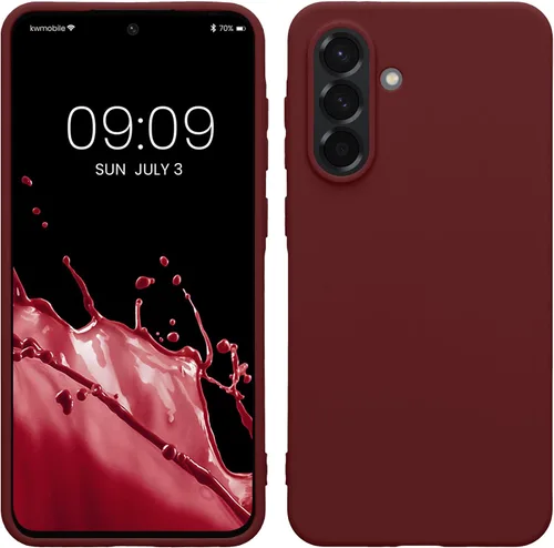 Vista 24 de kwmobile Funda compatible con Samsung Galaxy A12 - Funda protectora de silicona TPU suave y delgada - Azul Báltico