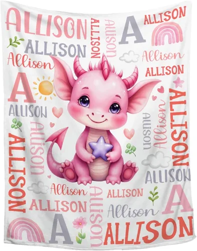 Vista 27 de Manta de conejo personalizada para niños y niñas, manta de bebé ultra suave, regalo personalizado, decoración de manta con nombre, 30 x 40 pulgadas