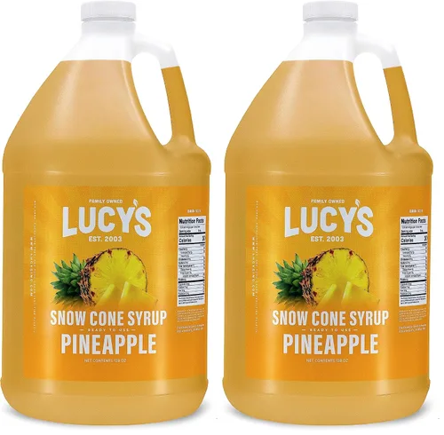 Vista 17 de Lucy's Family Owned – Jarabe para cono de nieve de raspado – 1 galón (128 onzas)