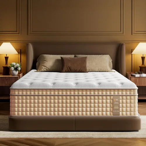 Vista 8 de BedStory Colchón de tamaño King, colchones híbridos firmes de 12 pulgadas en una caja con gel refrescante y resortes ensacables para aliviar