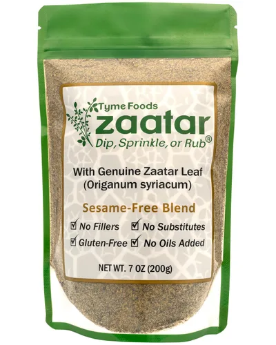 Vista 6 de Mezcla de especias Zaatar con hierba auténtica Zatar (Hyssop - Origanum syriacum) – Condimento Zaatar sin gluten