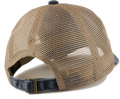Vista 2 de Trendy Apparel Shop FLL Fort Lauderdale - Gorra de malla con bordado deshilachado